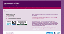 Desktop Screenshot of carolinecollettpr.com