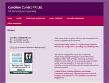 Tablet Screenshot of carolinecollettpr.com
